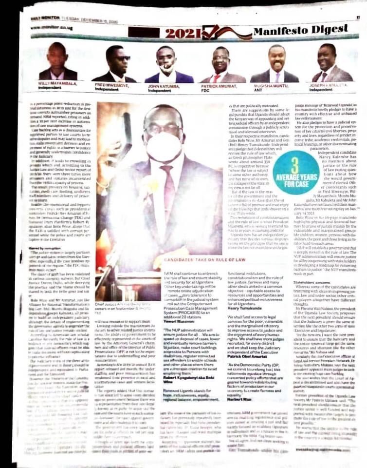 KabuletaSpeaks's tweet photo. When mainstream media chooses to publish carelessly @DailyMonitor were invested to the launch of #PresidentJosephKabuleta manifesto launch and yet claim the candidate has no manifesto a month to the elections . Carelessness or sabotage? #Bringbacktruejournalism https://t.co/dYfFbZGNX6