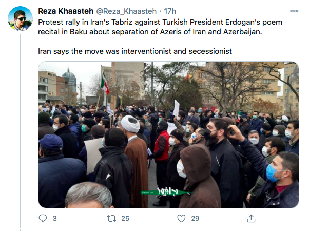 12/ Ittihadist references are not only a threat to Armenians, but also to Azerbaijanis.Not only because it puts them under a totalitarian ideology, but also provokes future conflicts.Why did Erdogan cite Vahabzadeh's poem, if not to provoke tensions with Iran?