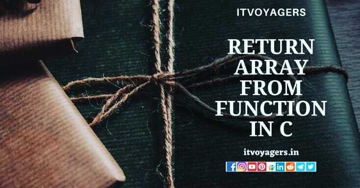 ITVoyagers's tweet photo. 3 easy ways to return array from function in C β 4
Click on the link in bio
ππΌππΌππΌππΌππΌππΌ https://t.co/HRwYahaFQy
#itvoyagers #keepvoyaging #keepexploring #facts #python #vgitcs #educational #mumbai #itblog #explorer #studymaterial #programming #info⦠https://t.co/gkaijSBfuA https://t.co/05dGitRjfs