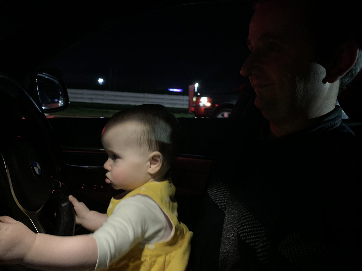 achessman1982's tweet photo. @Silverstone247 
Please could we have a shout out for the Knight family especially Alexander aged 5 and Erica aged 9 months (photo attached as she starts her driving career here!) https://t.co/Yy89dHeo1S