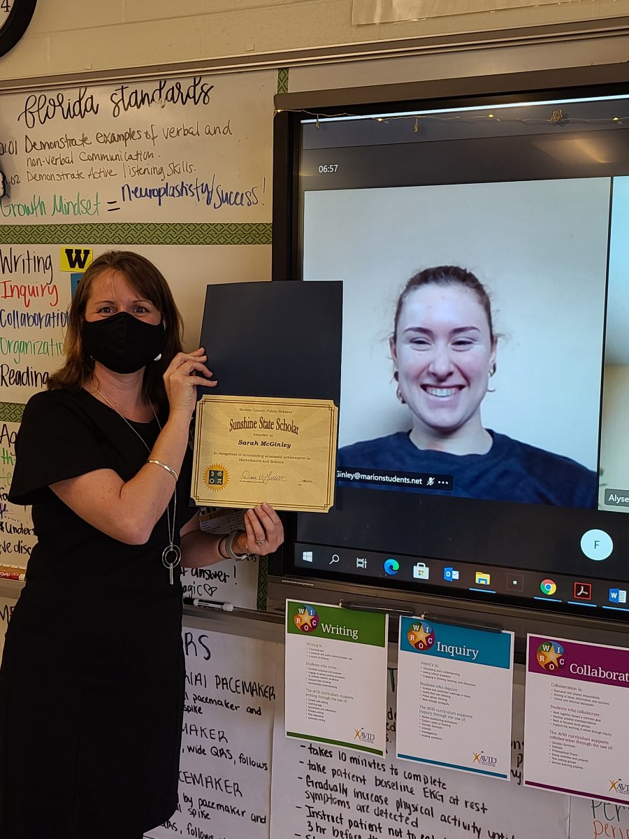 It was a great morning recognizing the Sunshine State Scholars for Marion County at Vanguard and Forest!  Congratulations to Reagan and Sarah! <a href="/DGranthamMCPS/">Diana Grantham</a> <a href="/MCPS_Secondary/">MCPS Secondary C&I</a>