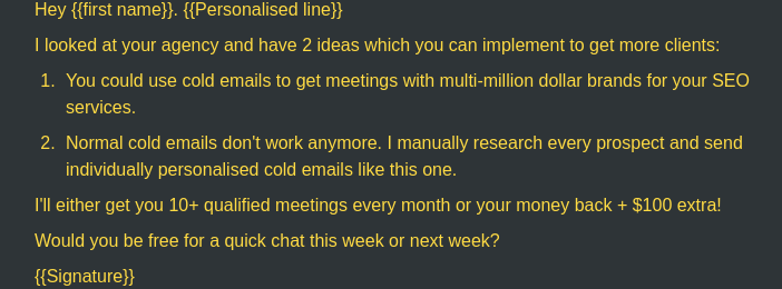 Then I wrote an awesome script using  @blackhatwizardd course and started the campaign.