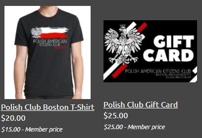 PolishClubBos's tweet photo. Looking to buy a gift and help support small, local organizations?

Check out https://t.co/4PLvv9ca49 ! 

If you have suggestions for items to add to our online store, please feel free to email us at polishclubboston@gmail.com! https://t.co/2acS0LwZGG