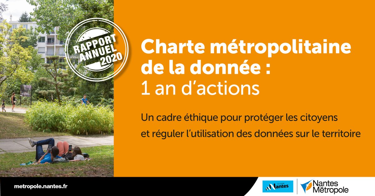 La Charte métropolitaine de la donnée fête ses 1 an ! 🎂
Lancée en 2019, elle répond à 4 objectifs :
👉Favoriser de nouveaux usages
👉Garantir la transparence
👉Agir avec sobriété
👉Garantir la souveraineté de la collectivité sur les données publiques
ℹ️metropole.nantes.fr/charte-donnee