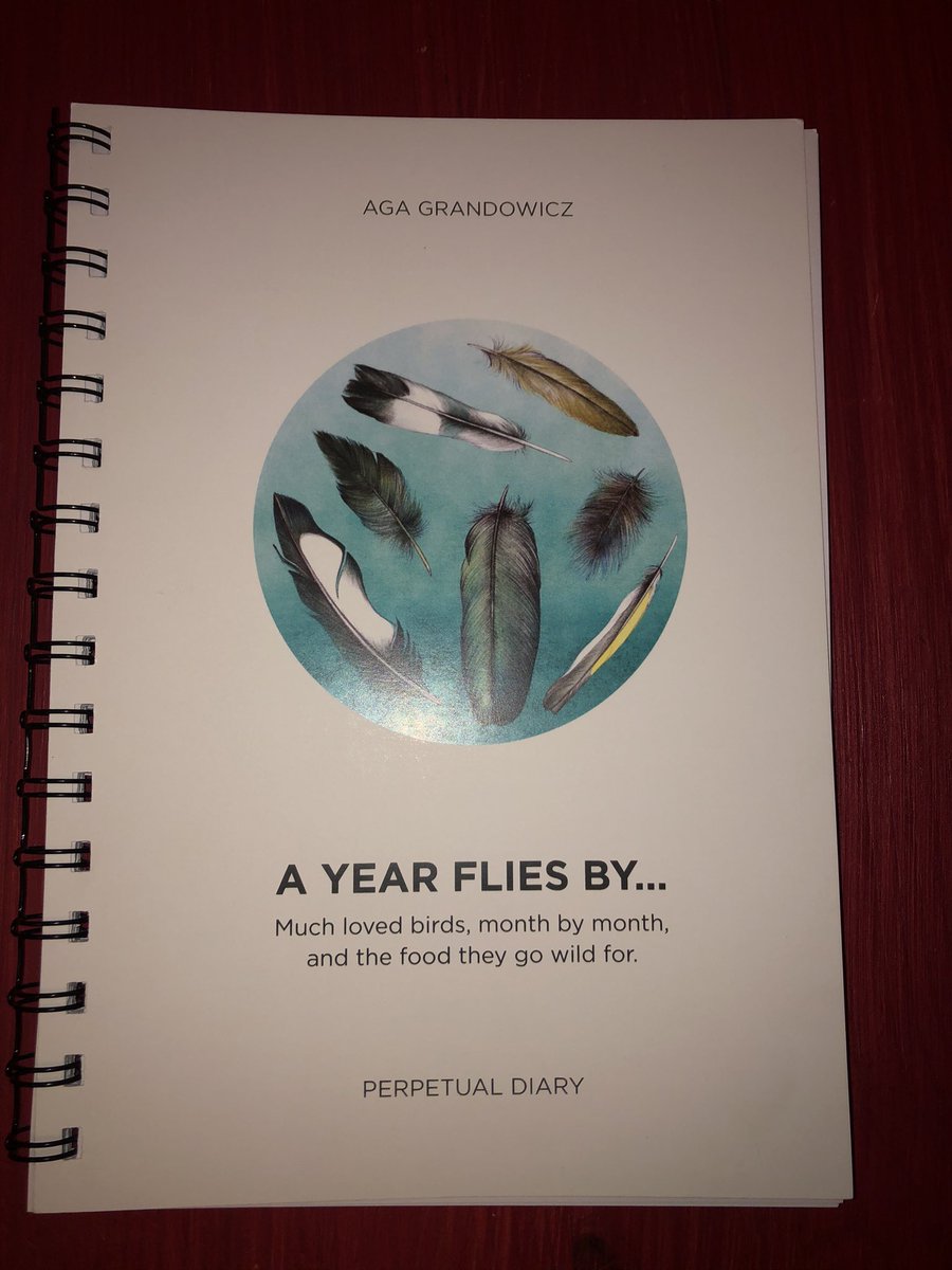 EricTheBirdman's tweet photo. Just received this lovely illustrated ‘perpetual diary’ called A Year Flies By....by the talented @AgaGrandowicz A thoughtful stocking filler for the nature lover in your family. Thank you Aga! https://t.co/ISKdkefKPz