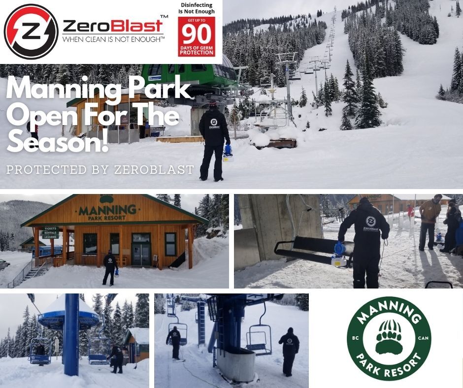 GetZeroBlast's tweet photo. Manning Park Ski Resort is open and protected by ZeroBlast. Excited to have treated the new quad Bear Chair that replaced the iconic 1970 Orange Chair. FYI: When the 2010 Olympics were desperately low of snow, snow was trucked in from Manning Park.#ManningPark #ZeroBlast https://t.co/KV9Z7MhHWt