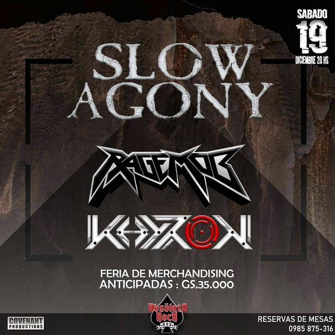 Metalheads!

Cerramos este peculiar año con este evento junto con los amigos de SLOW AGONY y KHYRON! Los esperamos éste sábado en Absoluto, desde las 20Hs! Vamos a romper todo! 💥💥💥

Stay FUCKIN Heavy! 💀🤘🏼