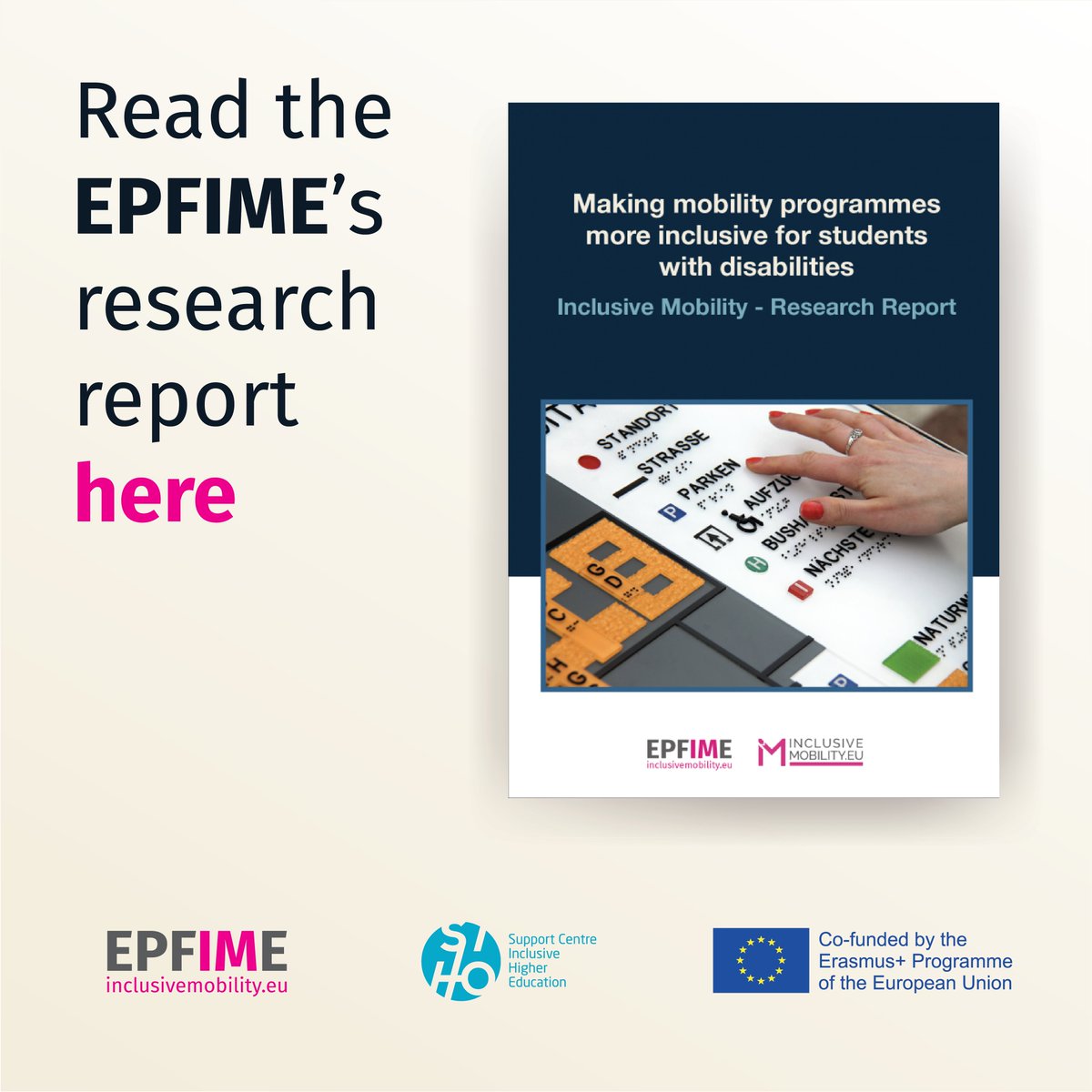 ESN_Int's tweet photo. 🔑 result #6 of the #EPFIME research report
Lack of communication & collaboration between stakeholders hinder the support for #students with #disabilities in #mobility programmes.
Read the report on #InclusiveMobility + examples of good practice ➡️ https://t.co/7kHIPmqdK5 https://t.co/VKwHJ9XqDX