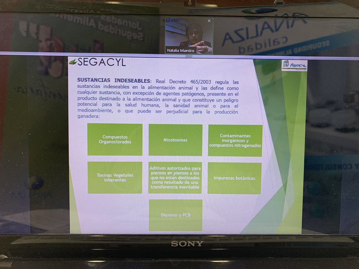 LuisMGallego's tweet photo. Normativas específicas en #Alimentación #Animal sobre #SeguridadAlimentaria
Por Natalia Maestro Técnico #Asfacyl
Hoy en #JornadasAnaliza
#Calidad #Control #Análisis #Trazabilidad #Higiene #Piensos #MateriasPrimas #Contaminantes https://t.co/t569Gd6IM6