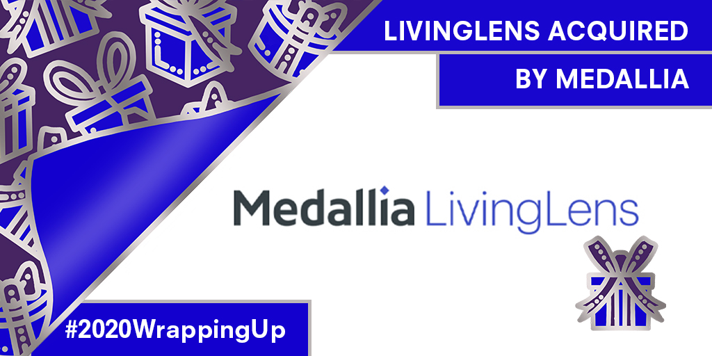 WeAreCreativeUK's tweet photo. We were happy to see that one of our investee companies @livinglenstv was acquired by @Medallia in May, followed by the announcement of the new company’s video asset management capabilities 👏 Well done team! 

#2020WrappingUp 🎁 https://t.co/3nhTPlzx0s