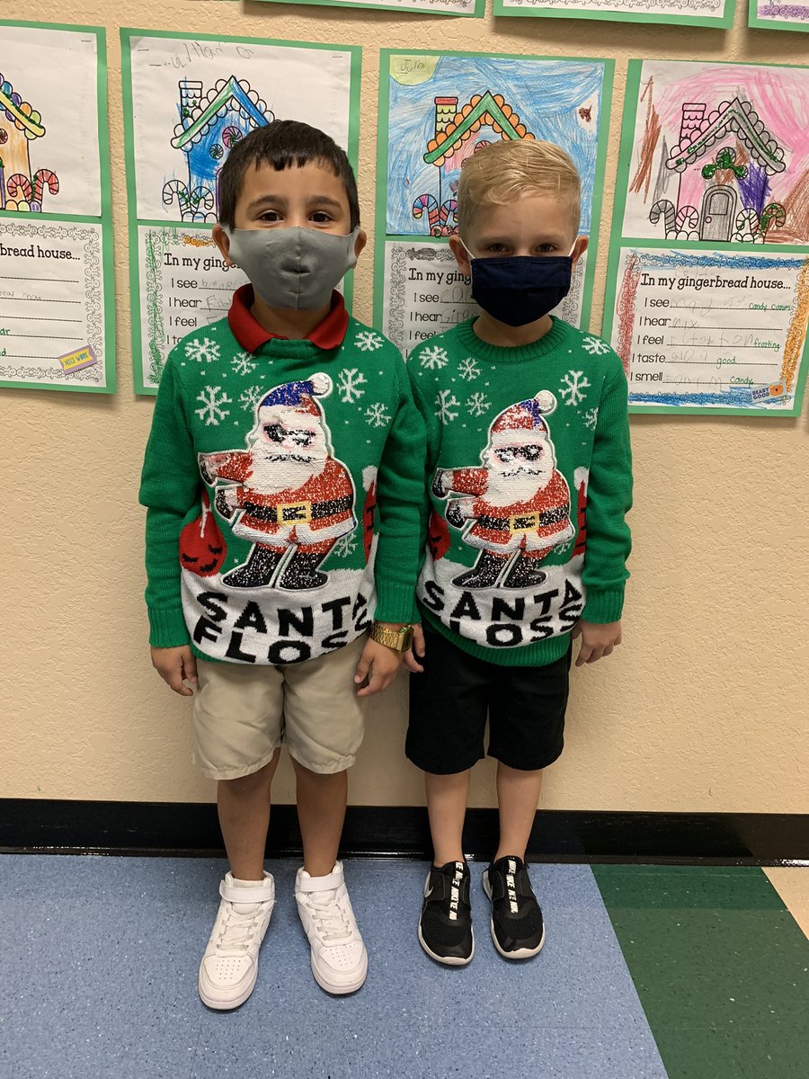 Rocking our matching Holiday Sweaters!  <a href="/TomlinsonKinder/">Sadie Tomlinson</a> <a href="/PLEgators/">Palmetto Elementary</a>
