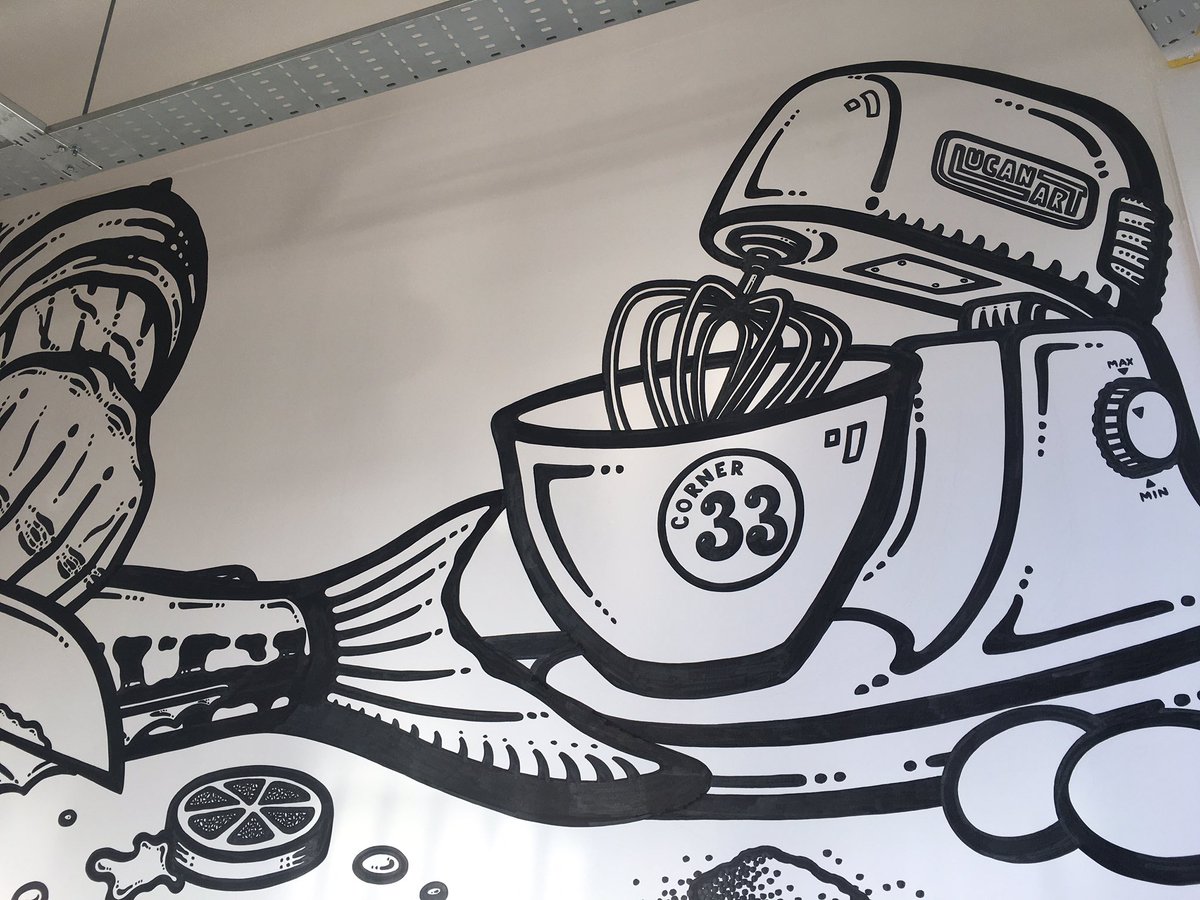 GordonFong's tweet photo. Lunching at Corner 33 in Boscombe #PBST - @LucanArt be up on the wall. https://t.co/4bpV7qdFpL