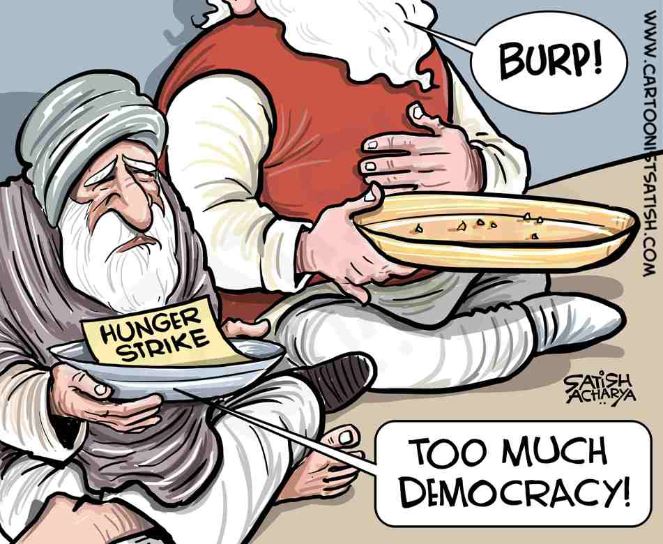 satishacharya's tweet photo. Hunger strike! #farmersrprotest https://t.co/lqcmvCXH4Y