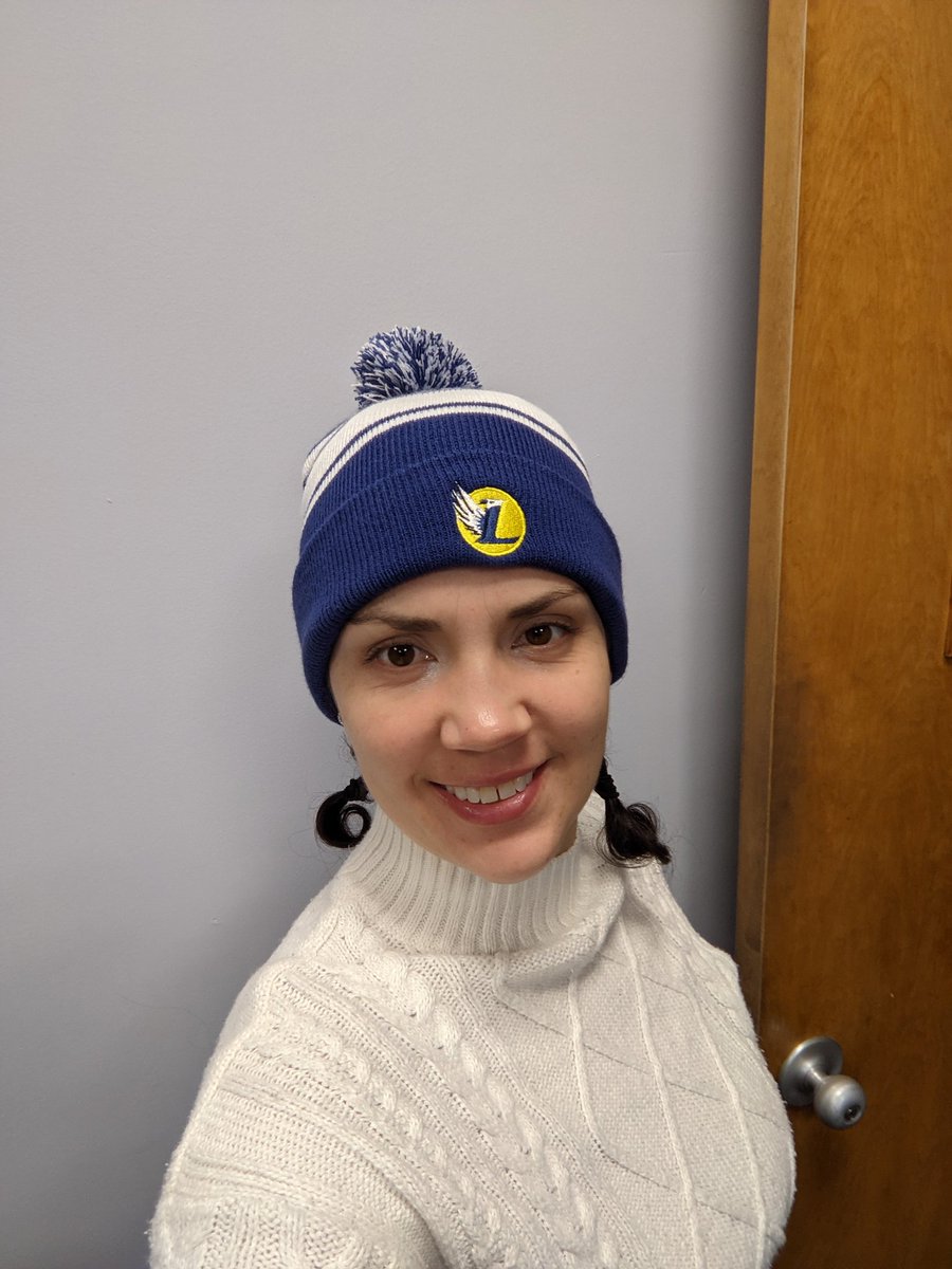 Today's spirit day is Winter Festive Day! Got my sweater and hat on to stay warm and to show my #leydenpride.