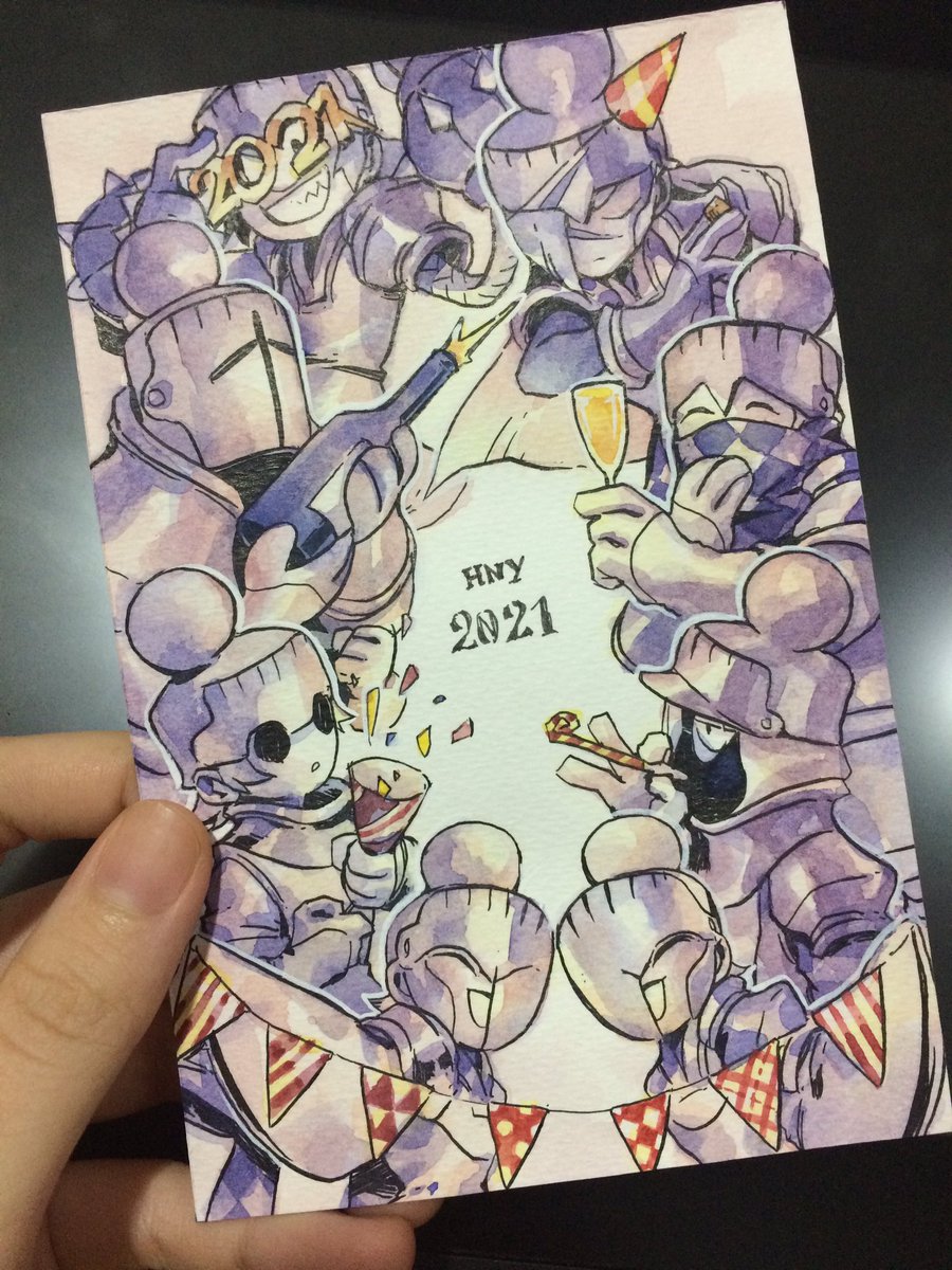 New year card from @Unca_Black 

OMGggggg so beautiful 😭🎉🎉🎉 Her art style are so cool! go take a look everyone.

Happy new year! 🥳 