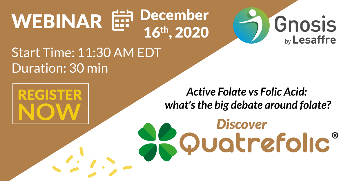 Tomorrow, do not miss the WEBINAR about the big debate around folate. REGISTER NOW to attend it and discover #Quatrefolic: bit.ly/37vrLJJ
#gnosisbylesaffre #folicacid