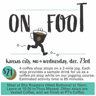 CaffeineCrawl's tweet photo. Our 2nd ON FOOT event in Kansas City is scheduled for Wed. the 23rd. 4 great shops - @bliproasters @PTsCoffee @ThouMayCoffee #VestedCoffee. Join us!
.
https://t.co/9BrjK7Jzoo https://t.co/SdOyx9VdHG