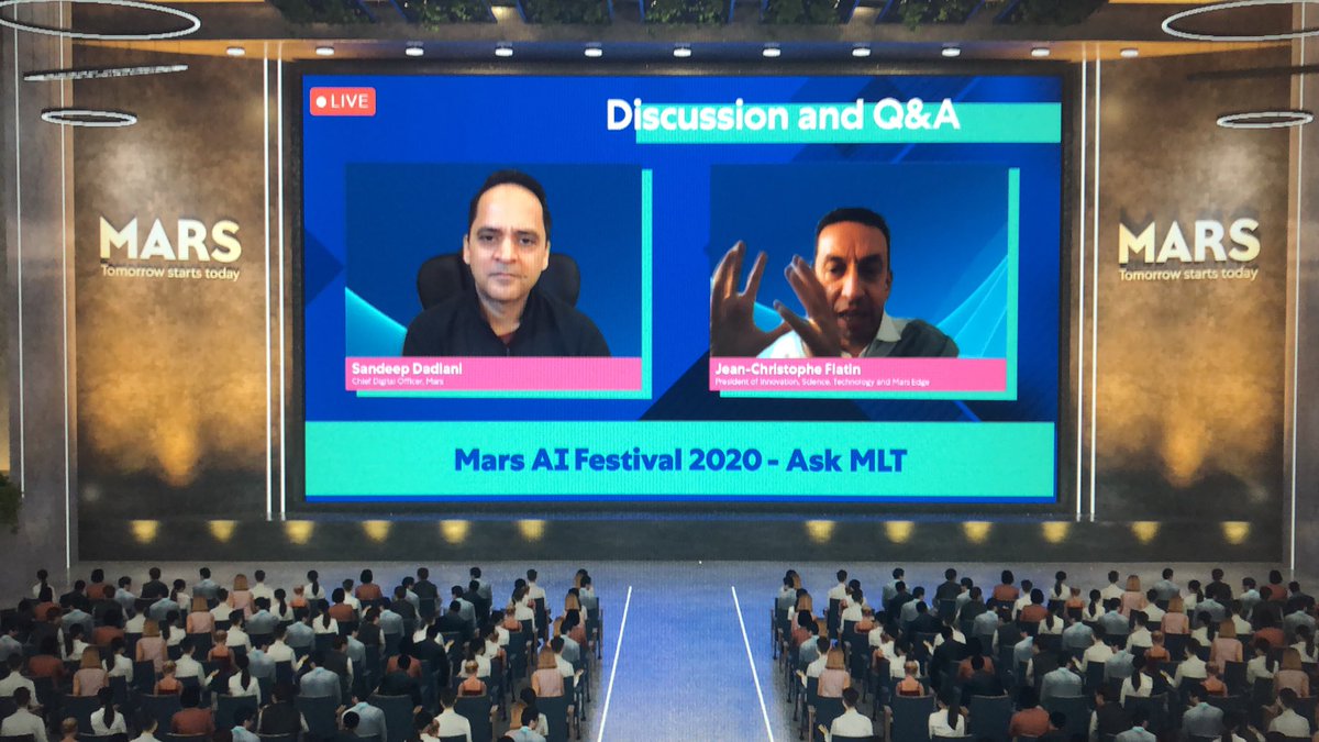 arnaudcelma's tweet photo. Inspiring start of day2 on how Mars embrace AI purposefully supported by inspiring leaders - human centered approach #marsaifestival #digitalmars #marsedge #100x #innovation #science @MarsGlobal @SandeepDadlani https://t.co/6CHHy0r6wr