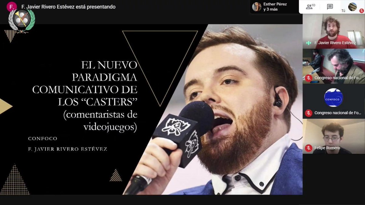javirives's tweet photo. Se quedó bien la mañana para llevar una ponencia de "casters" a un congreso internacional de la @unicomplutense
Haciendo ciencia con la/el figura de @IbaiLlanos 😅
#conFoco #League_of_Legends #casters https://t.co/eO7QUkLGCA
