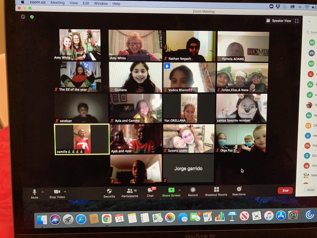 Thank you Mrs. White for organizing such a festive virtual sing-along for our students yesterday!  As Buddy the Elf tells us, the best way to spread Christmas cheer is singing loud for all to hear!  <a href="/ADWCathSchools/">ADW Catholic Schools - Escuelas Católicas</a> @ADWcommUNITY