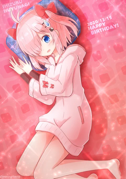 誕生日なのでオリキャラちゃんお絵かき:冬凪雫ちゃん!はっぴーばーすでー! 