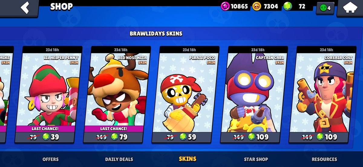 RiceFreeAsABird's tweet photo. The New Brawlidays Update Is Here!!
#brawlstars #brawlidays #brawlstarsupdate #brawlstarsnewupdate #presentplunder #brawlidayskins #brawlnews #brawlstarsnews https://t.co/KJpPrLrZXe