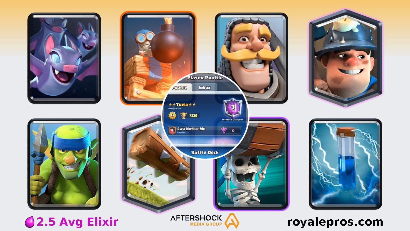 SirTagCR: BEST F2P DECK! MAX MORTAR TROPHY PUSHING! — Clash Royale