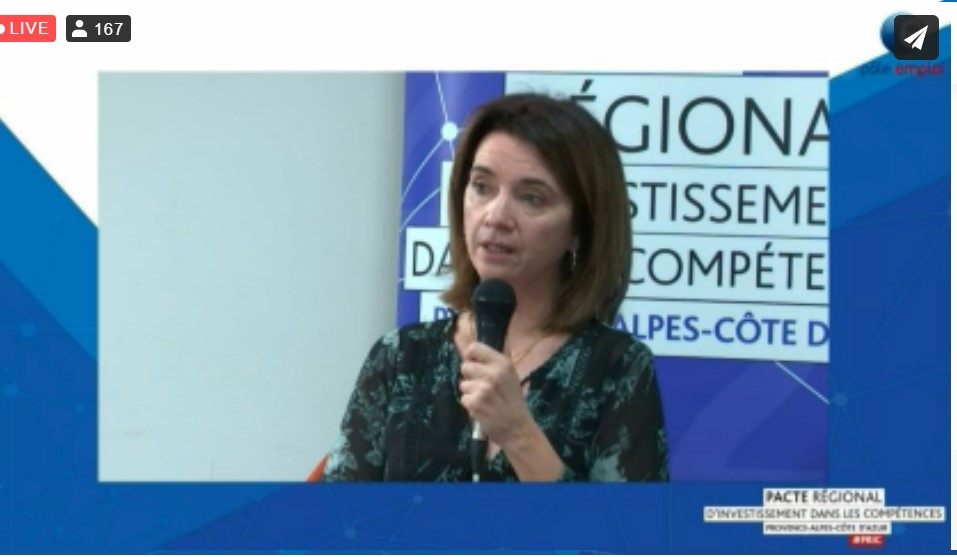Webinaire #PRIC🔴@pole_emploi dans les Alpes-Maritimes Ingrid Petit, responsable d'équipe @poleemploi_06 "La santé recrute mais aussi le secteur du service à la personne, le numérique, le commerce, le bâtiment et l'industrie". #MêmeSansLeBac #TousMobilises