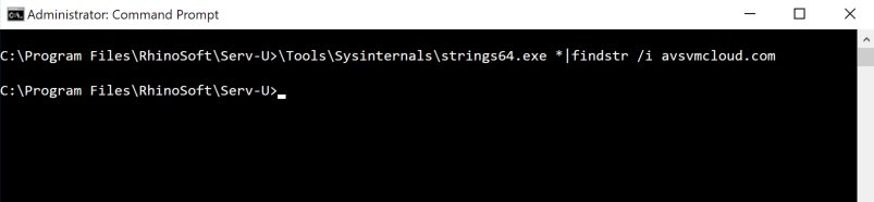 I noticed the Serv-U version I analyzed was released during the time of the known compromise, so I analyzed the binaries for strings unique to the malware included with the Orion suite, and found none. (Ex. avsvmcloud[.]com) (7/n)