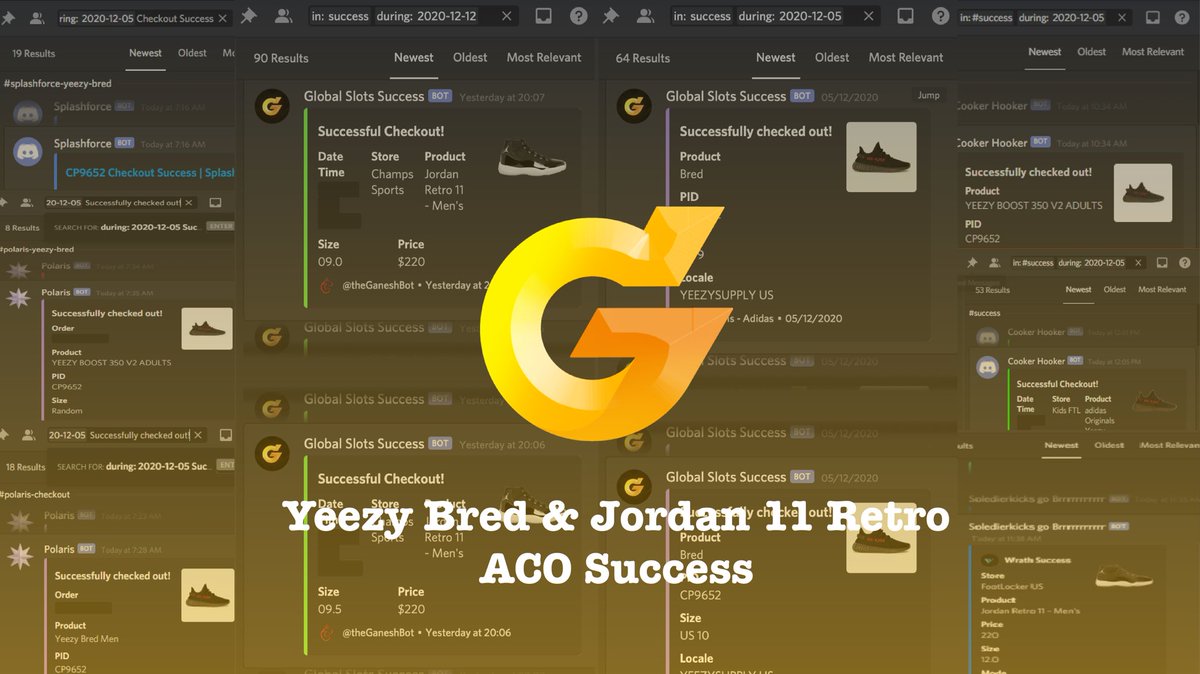 Over 250 checkouts logged from just Yeezy Breds and Jordan 11 Retros. Don’t miss out on our ACO to help you cop. discord.gg/56JarHNSsu