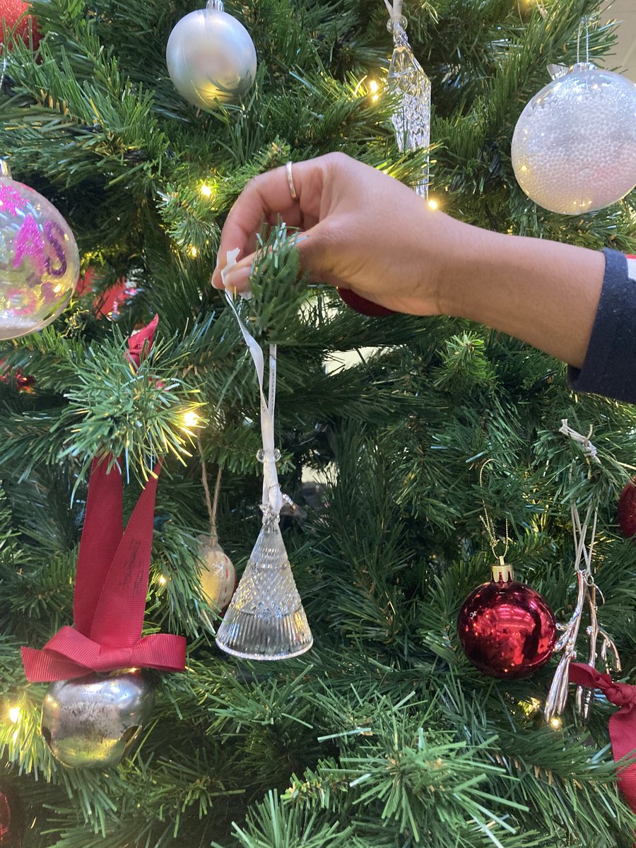 alexcollege's tweet photo. Last week Simi, our Head Girl, hung this year's 6th Year Christmas ornament on the tree! #ChristmasAtAlex🎄 https://t.co/E2L6oubWNj