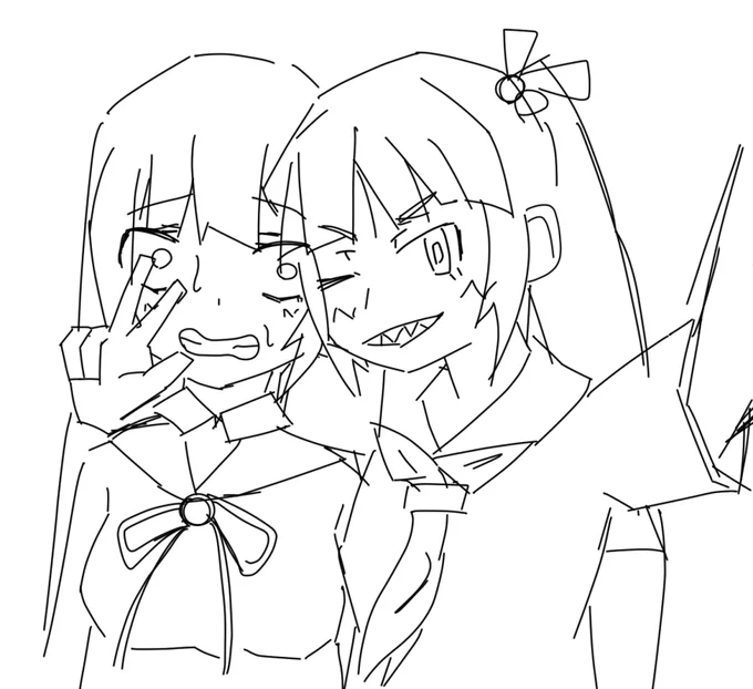 仲良し姉妹 