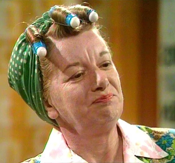 Corriepedia's tweet photo. "My daughter's flying in from Australia."
"Yes, you had mentioned it."
"Yeah, I did say she was flying over?"
"Yes, yes, you did. I didn't think she was coming by kangaroo anyway." #CorrieQuotes #SusanPleat #HildaOgden #ElsieTanner #ClassicCorrie https://t.co/s957NeA46J