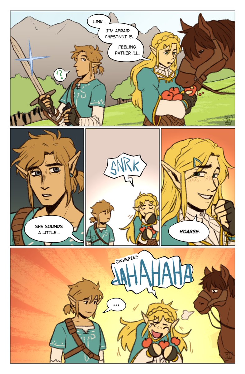that's very... punny, your highness

#botw #zelink 