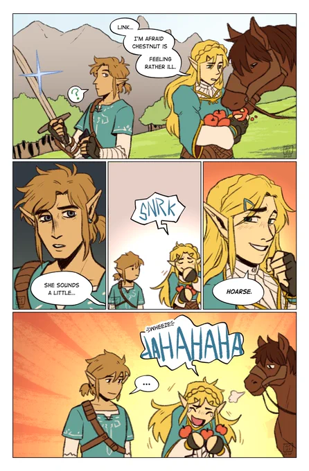 that's very... punny, your highness

#botw #zelink 