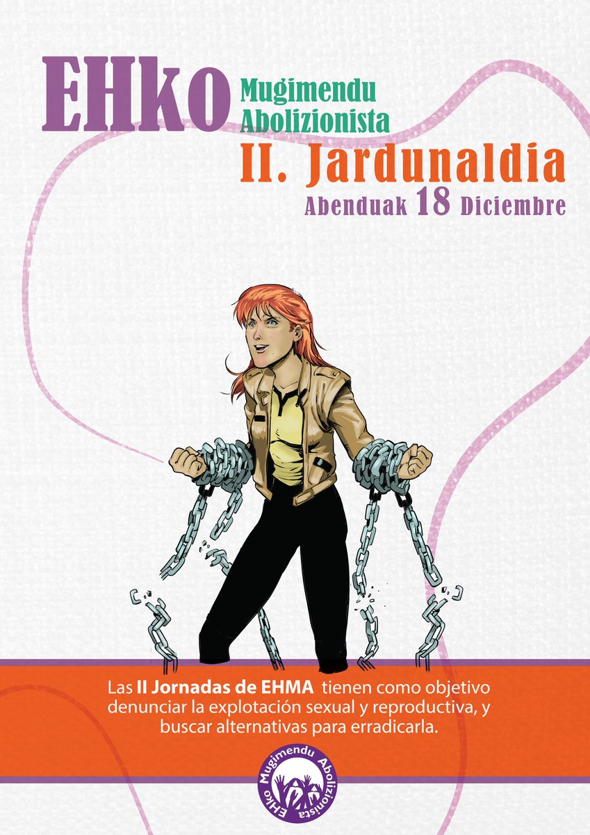EHMAbolizionist's tweet photo. 🔥 Hiru egun geratzen dira EHMAren II. Jardunaldi Abolizionistetarako! 🔥

Zalantzarik baduzue? 

🔥 ¡Quedan 3 días para las II. Jornadas Abolicionistas de #EHMA! 🔥

¿Tenéis alguna duda?

@amelia_tiganus @rosariocarrace2 @soniaTsanchez #KajsaEkisEkman #LluisBallester https://t.co/7GybKz8Hxi