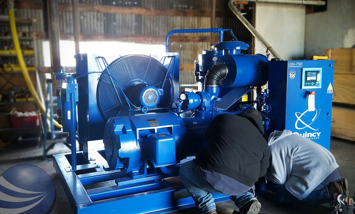 C. H. Reed, Inc. (@chreedinc) on Twitter photo Putting the finishing touches on this <a href="/QuincyComp/">Quincy Compressor</a> Rotary Screw QSI-750 before startup. 🧰🔧
#aircompressors #compressedair #solutions #manufacturing #startup #maintenance #service Putting the finishing touches on this <a href="/QuincyComp/">Quincy Compressor</a> Rotary Screw QSI-750 before startup. 🧰🔧
#aircompressors #compressedair #solutions #manufacturing #startup #maintenance #service