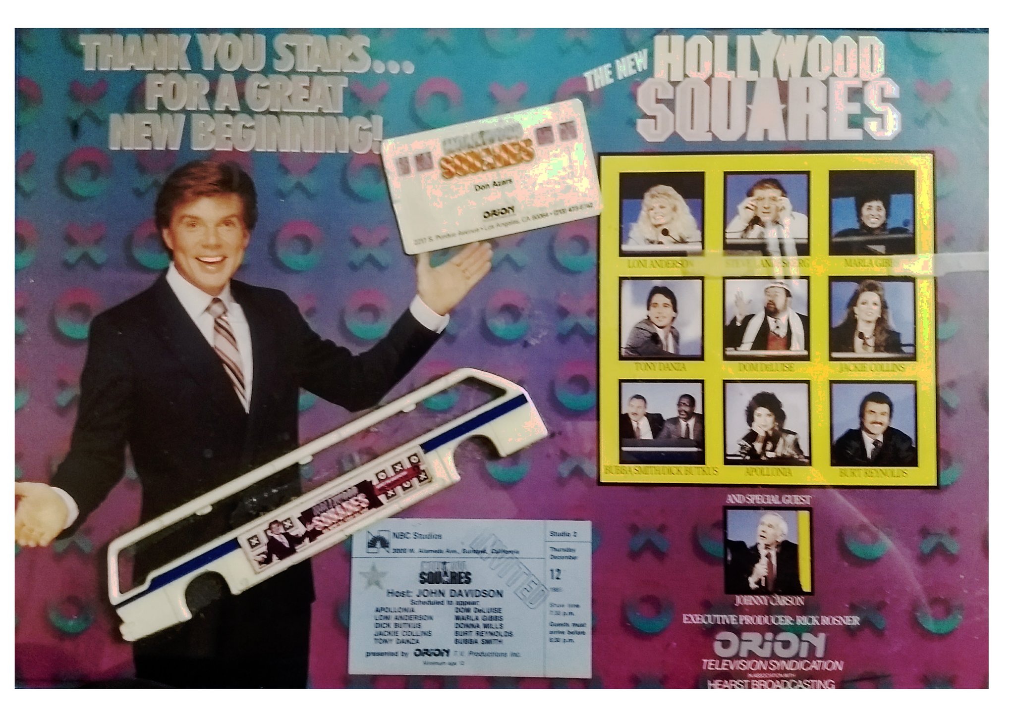 HAPPY BIRTHDAY to JOHN DAVIDSON, former host of THE NEW HOLLYWOOD SQUARES (and some other showbiz credits). 