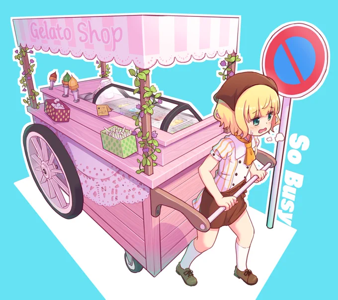 働くシャロちゃんです
#gochiusa 