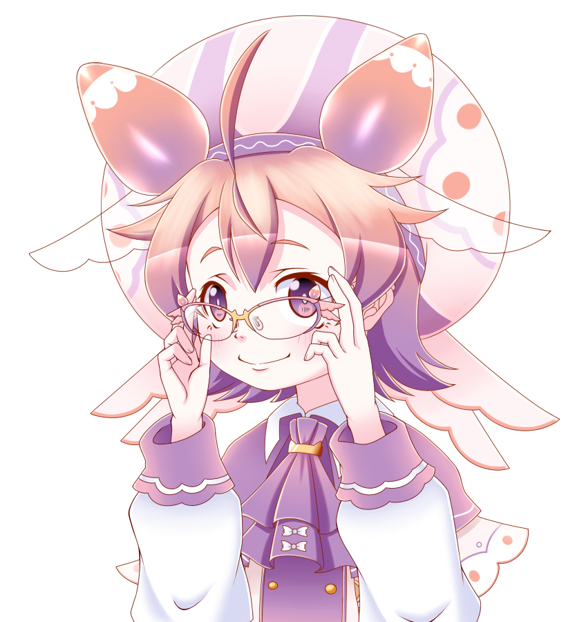 「2020年さいごのいちごちゃんの日! ラストはうみうしモチーフめがねの デザイン」|くらんけ@c102日曜サ33aのイラスト
