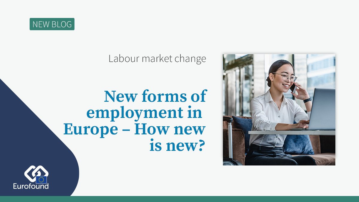 eurofound's tweet photo. Just published: New forms of employment in Europe – How new is new? https://t.co/fS0oTTe1aF #teleworking #platformwork  #employmentrelationship #newformsofwork #FutureOfWork #workingconditions #labourmarketchange @eurireland @EU_Social @MariaJepsenEF @ChristineAumayr https://t.co/6Gl6Gc7dA5