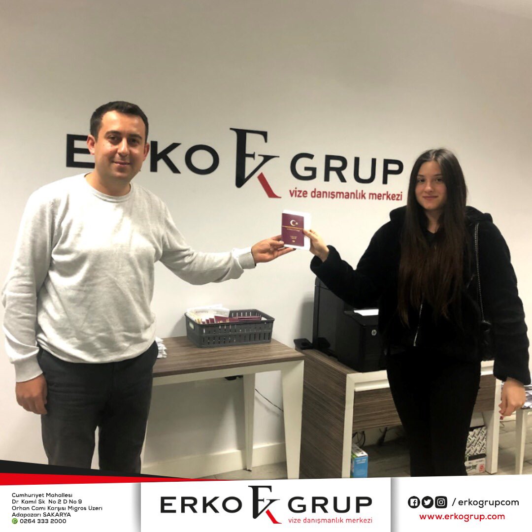 ErkoGrupcom's tweet photo. Almanya (İstisnai Durum) İçin Vizesi Onaylanan Yaren Hanımın Pasaportunu Teslim Ettik.

#ErkoGrup #Vize #Almanya #schengen #Şifremiz54  #sakarya https://t.co/3DnCNqiZbc