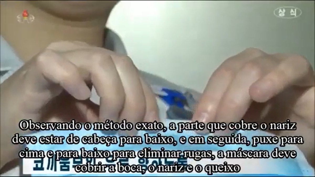 Explicaram a população como usar corretamente as mascaras.