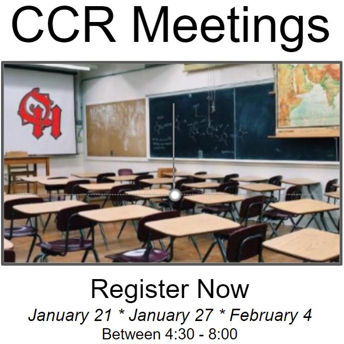 CCR SignUps are now available for grades 9 - 11.  
ohlsd.us/oak-hills-high…