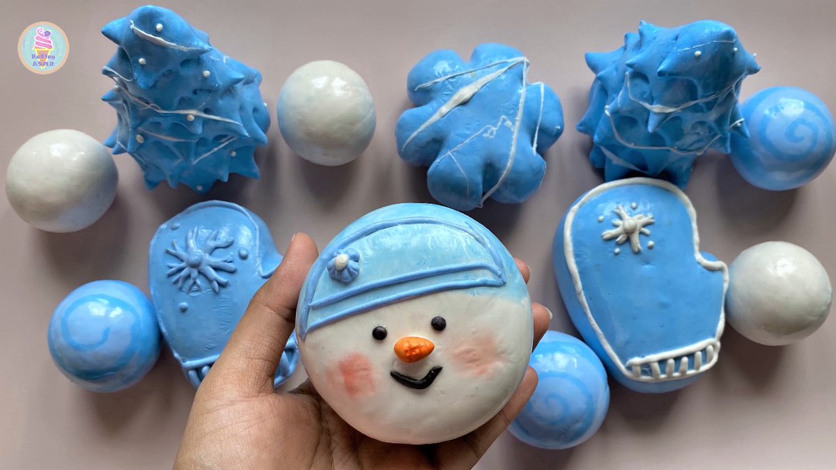 Frozen Clay Cracking Video 
▶ youtube.com/watch?v=p1QwoE…
#frozen #Christmas #claycracking #slime #ASMR