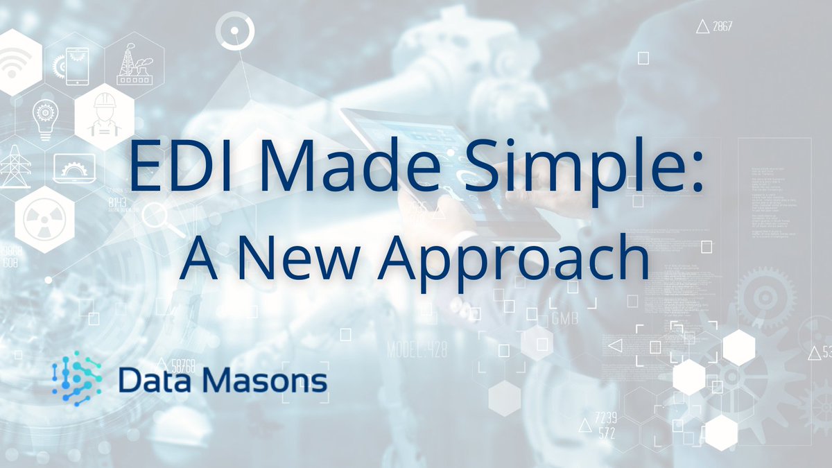 DataMasons's tweet image. With a business process as complex as #EDI, you need a clear and simple path to its successful implementation, that will be productive and profitable for your company. Read our white paper to learn more. #ERP #EDIMadeSimple bit.ly/3gL8DLK