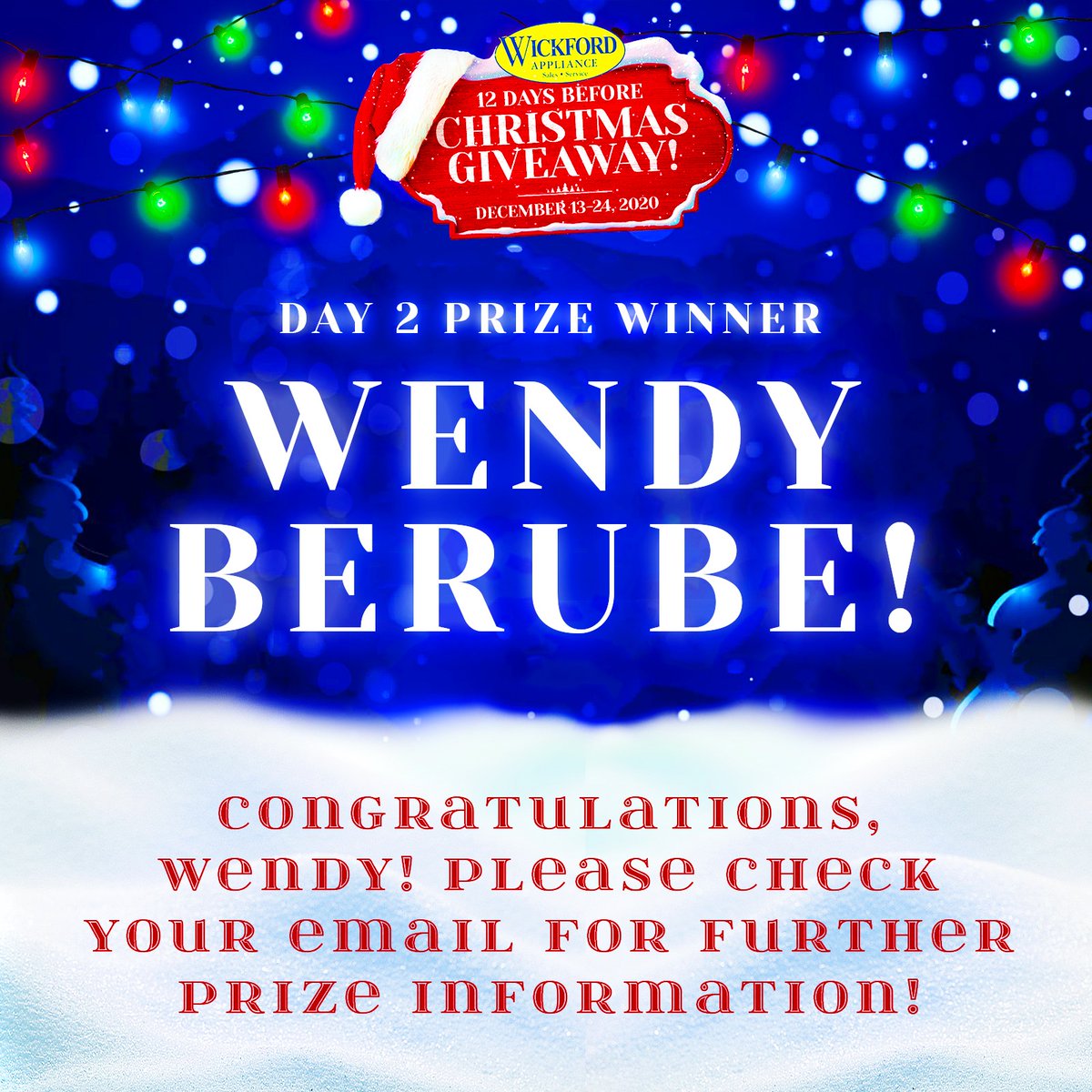 Congratulations, Wendy Berube of Johnston! — YOU are the Day 2 WINNER of our "12 Days Before Christmas" Giveaway and just WON a Weber Grills Genesis® II Gas Grill in Copper! 🎁

Please check your email for further information regarding how to claim your prize!