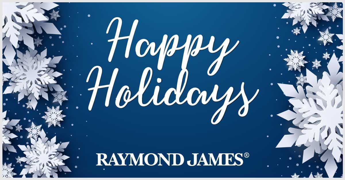 Happy Holidays!  Best wishes for a safe, healthy &amp; happy holiday season from the Delphi Private Wealth Management of Raymond James Ltd. team