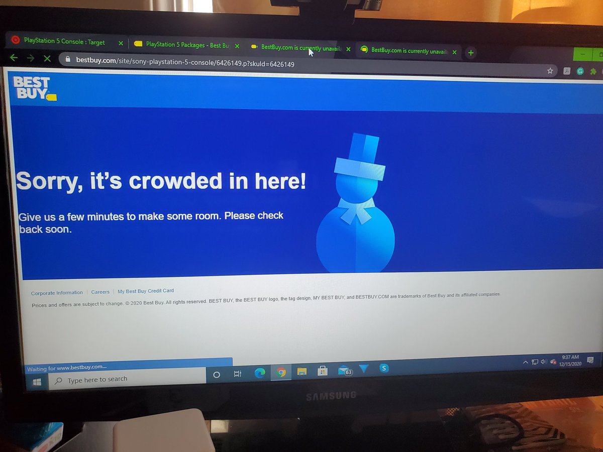 MauricePKerry's tweet photo. @BestBuy Looks like there was some movement  on the #ps5 restock guys. But refreshing at 940am still shows coming soon. Who thinks they were all #botout ? https://t.co/q5f95ahoLh