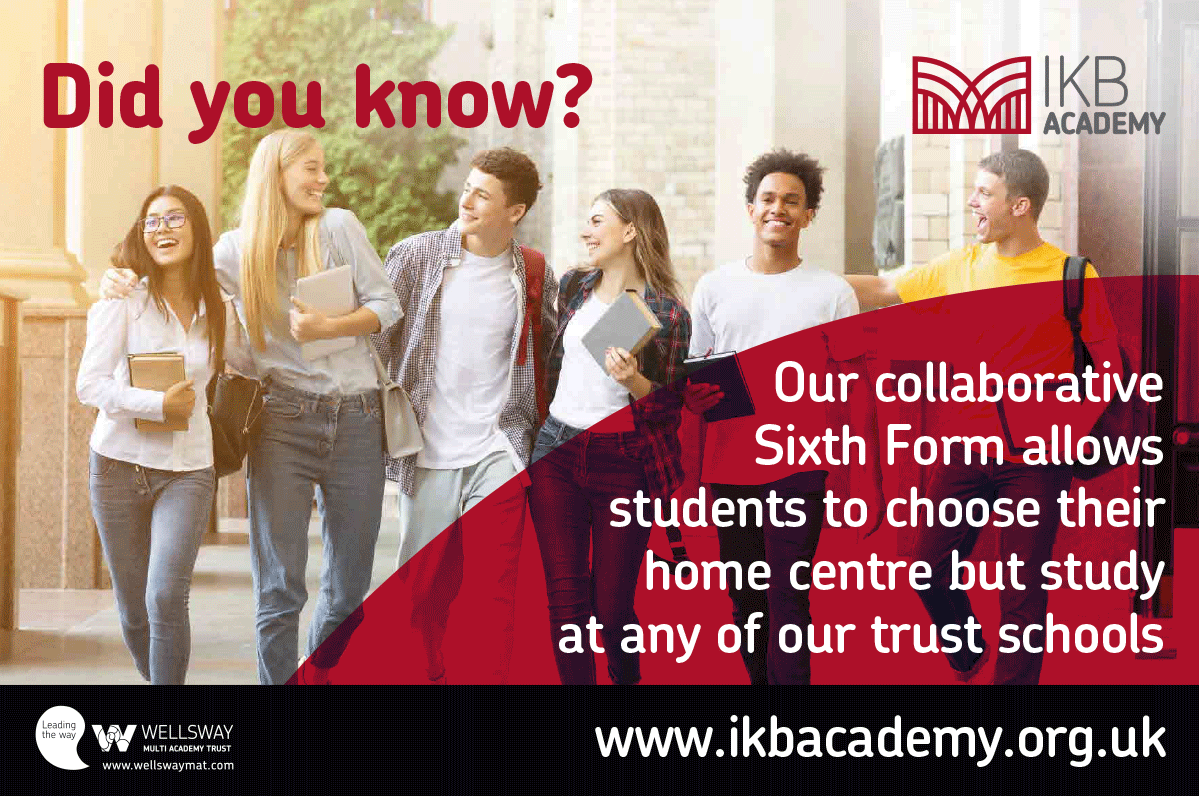 We a completely unique and flexible approach to allow our students to make the most of our sixth form offer.  Find out more here ikbacademy.org.uk/sixth-form